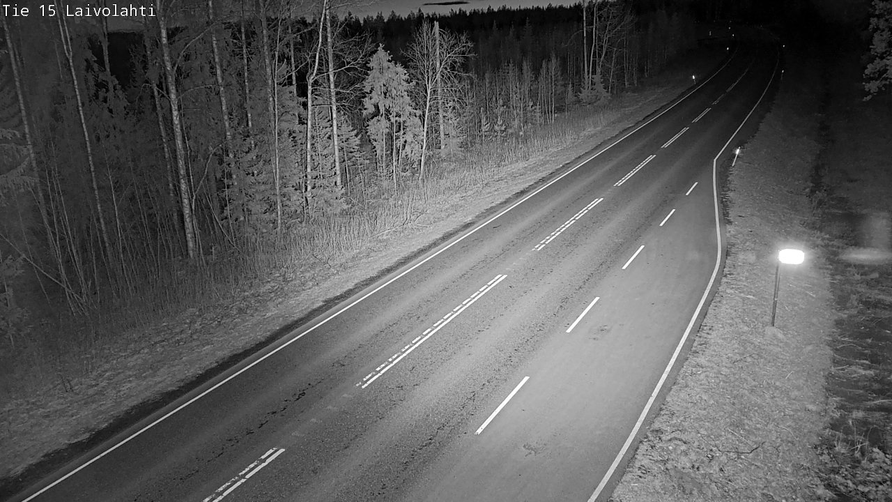 Weather Camera Image Väg 15 Laivolahti, Mäntyharju, Etelä-Savo