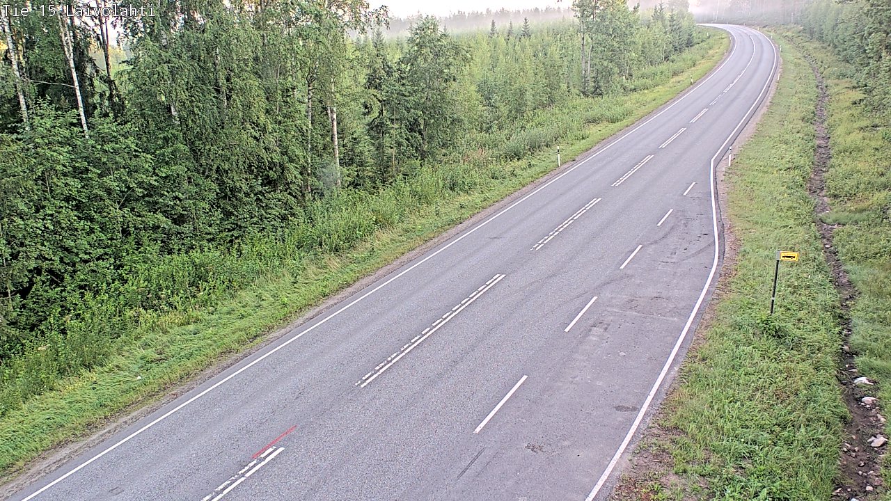 Weather Camera Image Väg 15 Laivolahti, Mäntyharju, Etelä-Savo