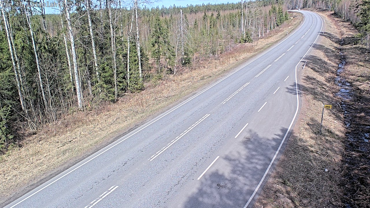 Weather Camera Image Väg 15 Laivolahti, Mäntyharju, Etelä-Savo
