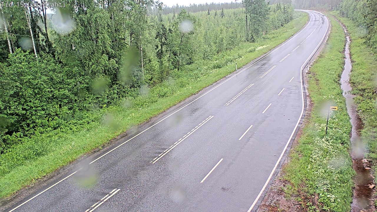 Weather Camera Image Väg 15 Laivolahti, Mäntyharju, Etelä-Savo