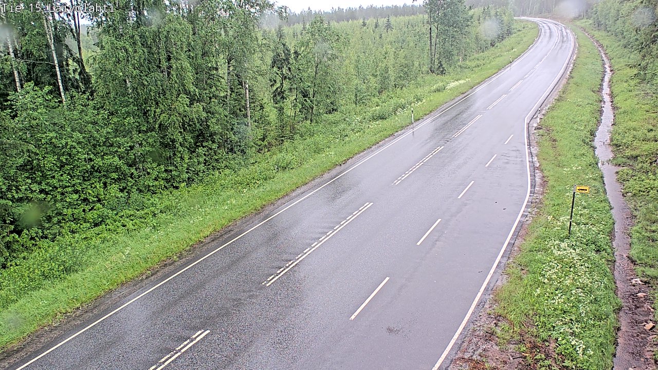 Weather Camera Image Väg 15 Laivolahti, Mäntyharju, Etelä-Savo