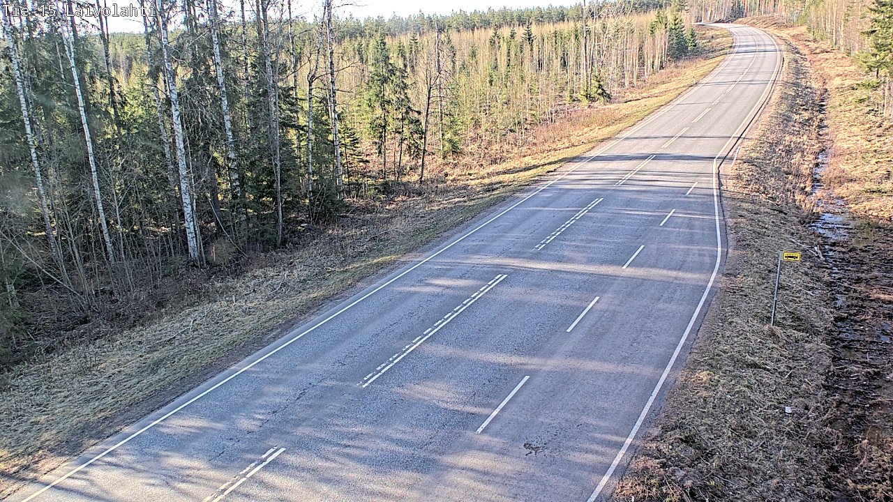 Weather Camera Image Väg 15 Laivolahti, Mäntyharju, Etelä-Savo