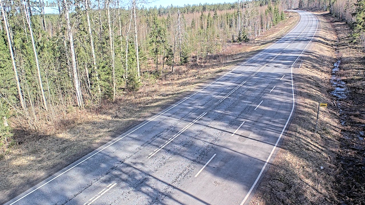 Weather Camera Image Väg 15 Laivolahti, Mäntyharju, Etelä-Savo