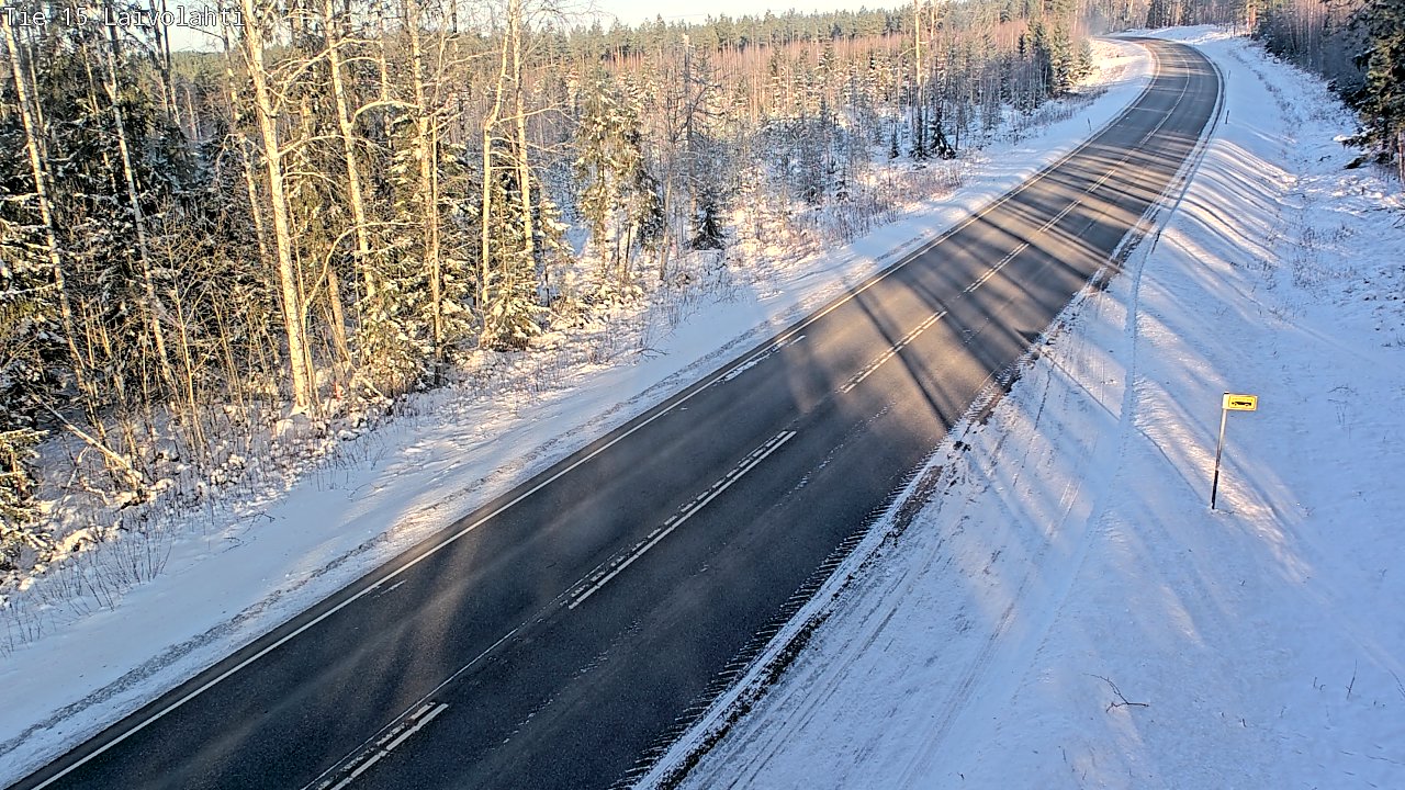 Weather Camera Image Road 15 Laivolahti, Mäntyharju, Etelä-Savo