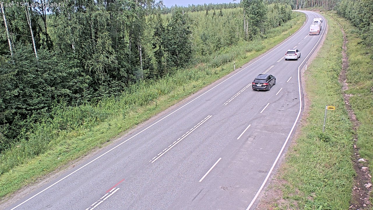 Weather Camera Image Väg 15 Laivolahti, Mäntyharju, Etelä-Savo