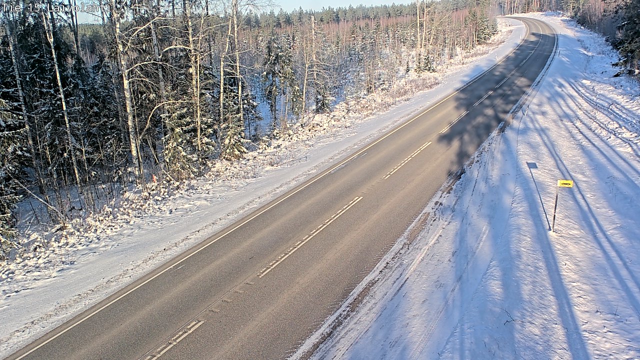 Weather Camera Image Road 15 Laivolahti, Mäntyharju, Etelä-Savo