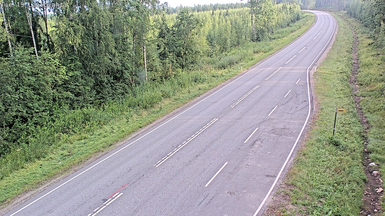 Weather Camera Image Väg 15 Laivolahti, Mäntyharju, Etelä-Savo