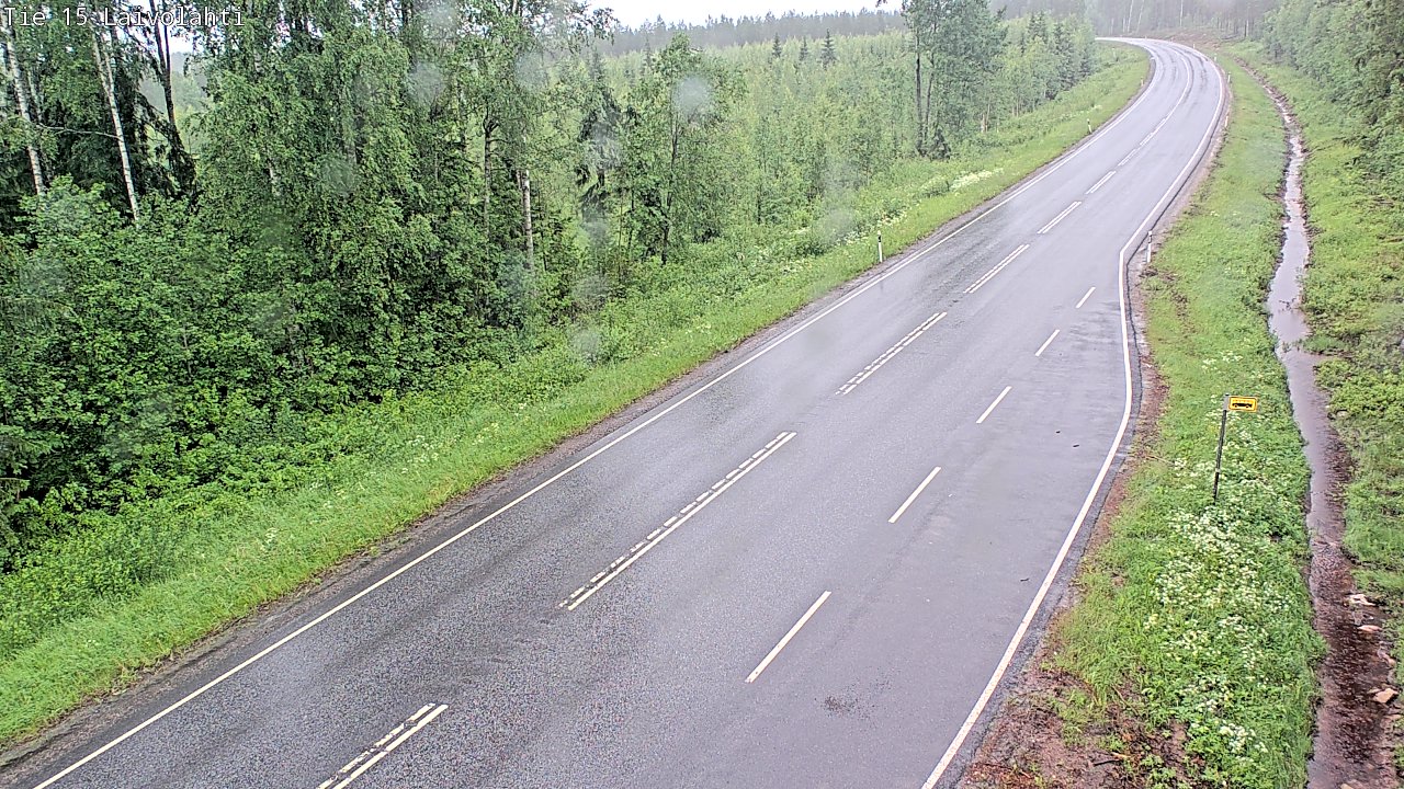 Weather Camera Image Väg 15 Laivolahti, Mäntyharju, Etelä-Savo
