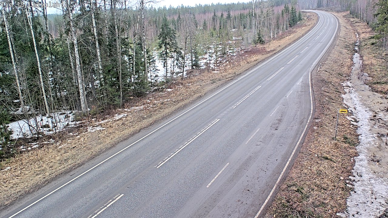 Weather Camera Image Road 15 Laivolahti, Mäntyharju, Etelä-Savo