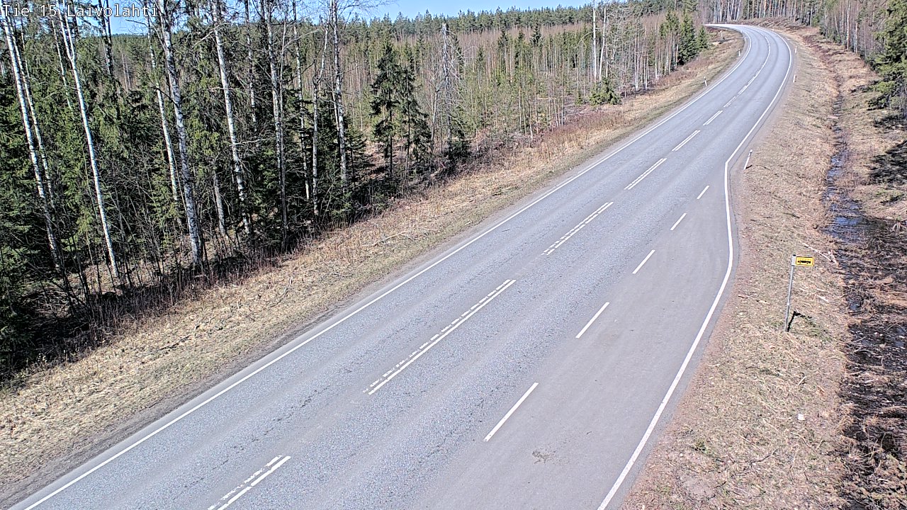 Weather Camera Image Väg 15 Laivolahti, Mäntyharju, Etelä-Savo