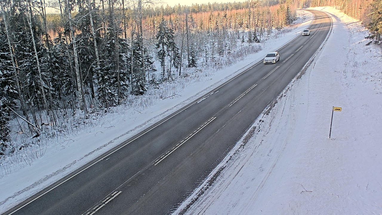 Weather Camera Image Väg 15 Laivolahti, Mäntyharju, Etelä-Savo