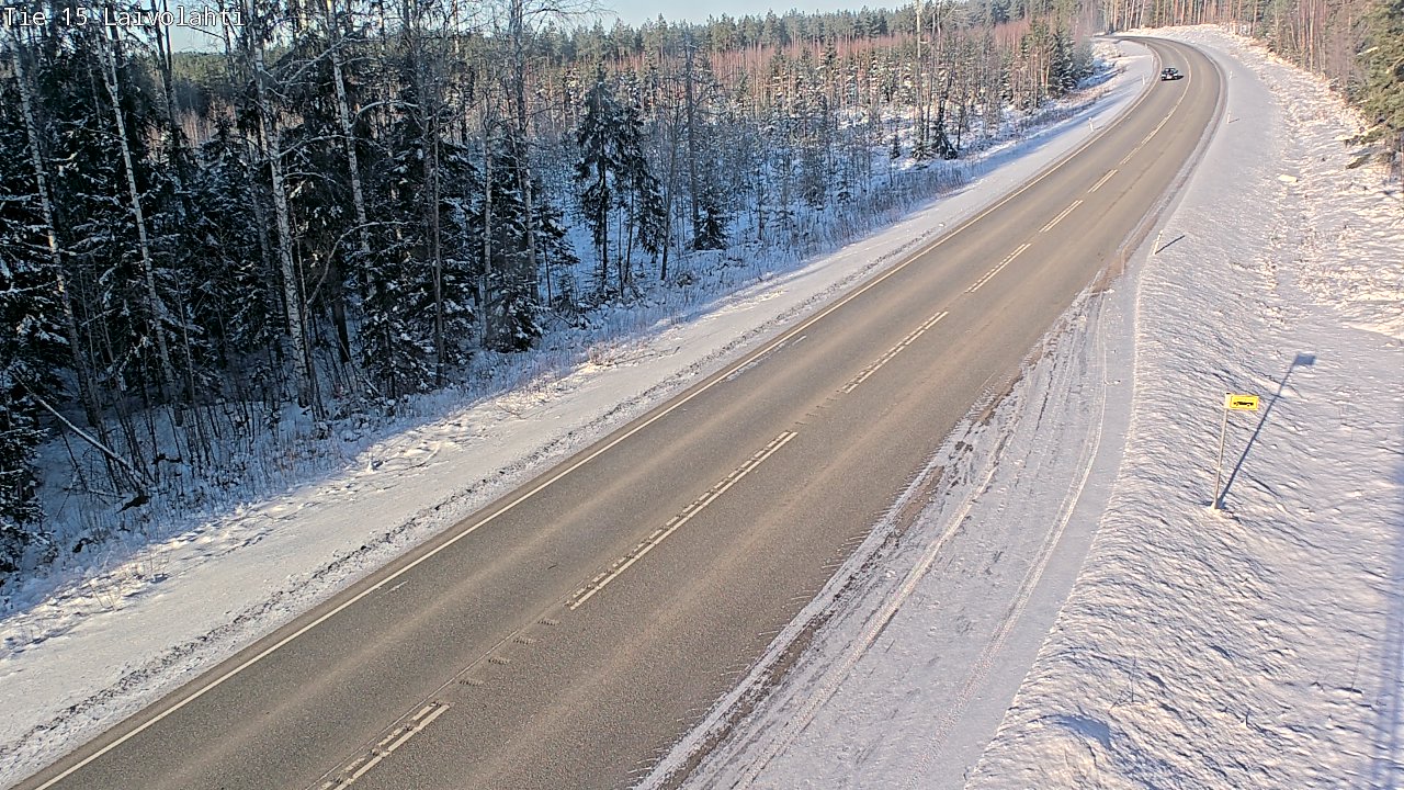 Weather Camera Image Road 15 Laivolahti, Mäntyharju, Etelä-Savo