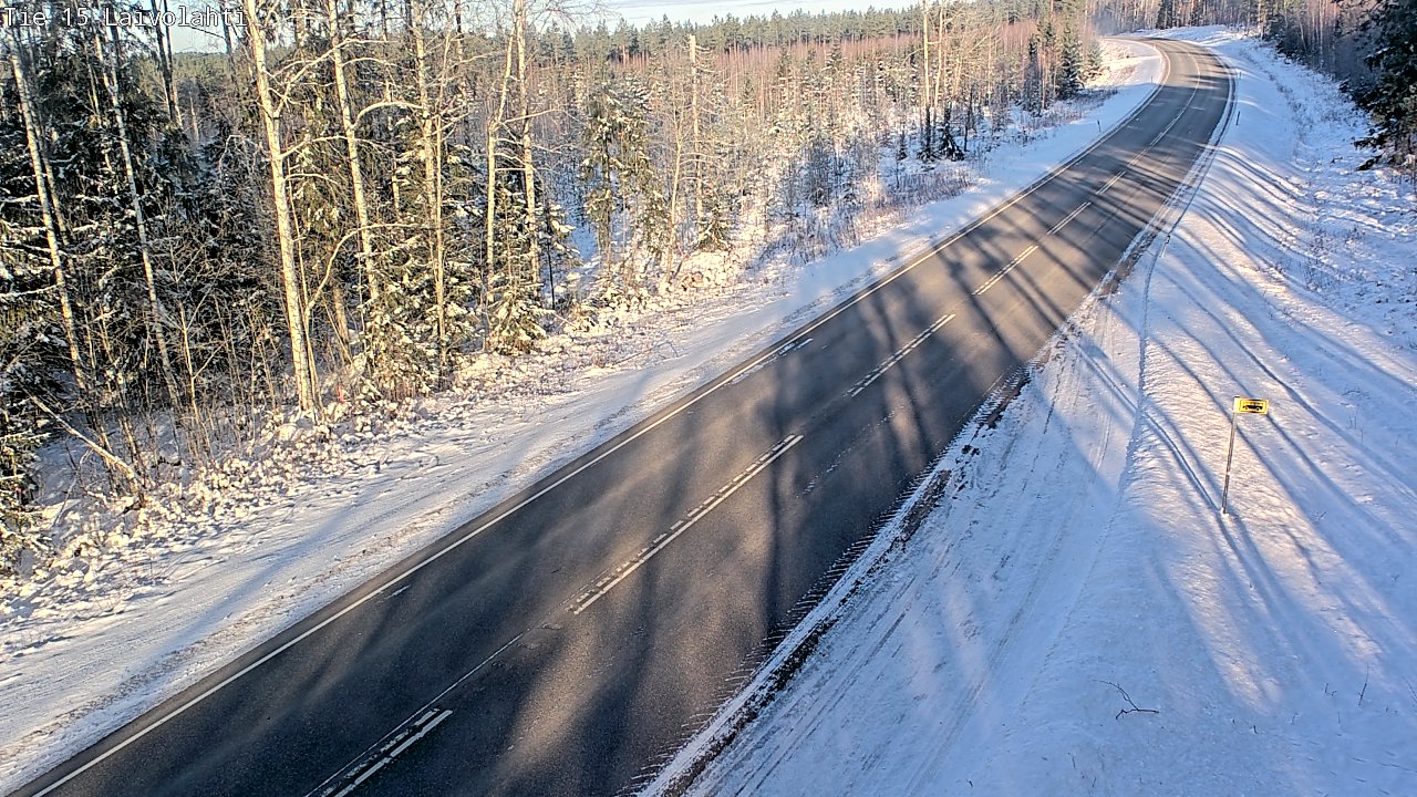 Weather Camera Image Road 15 Laivolahti, Mäntyharju, Etelä-Savo