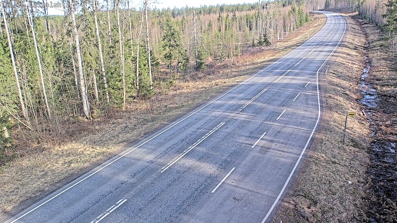 Weather Camera Image Väg 15 Laivolahti, Mäntyharju, Etelä-Savo