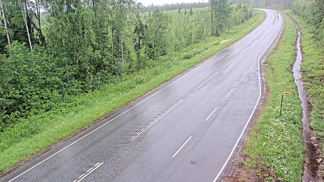 Weather Camera Image Väg 15 Laivolahti, Mäntyharju, Etelä-Savo