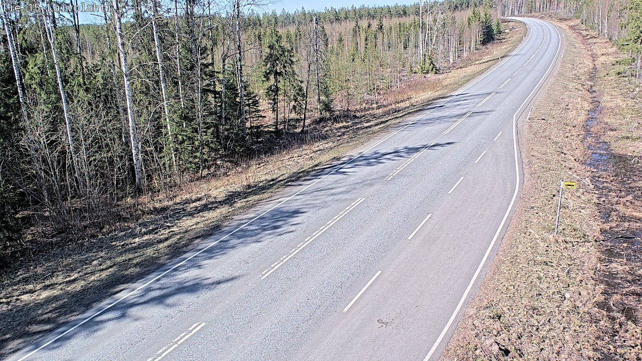 Weather Camera Image Väg 15 Laivolahti, Mäntyharju, Etelä-Savo