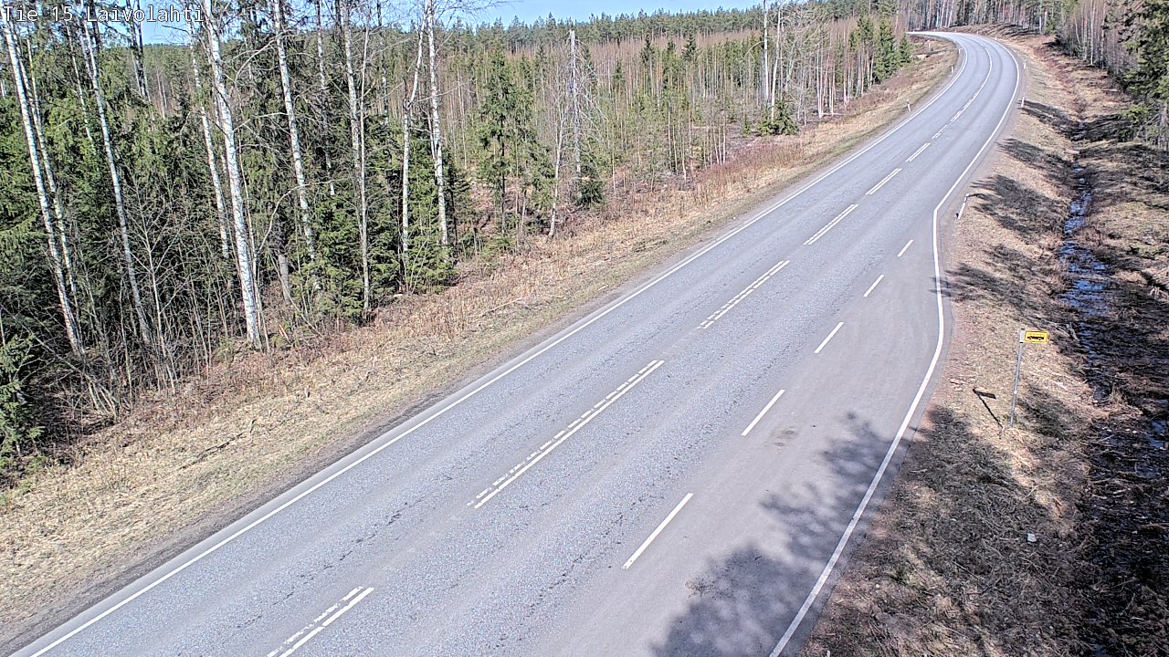Weather Camera Image Väg 15 Laivolahti, Mäntyharju, Etelä-Savo