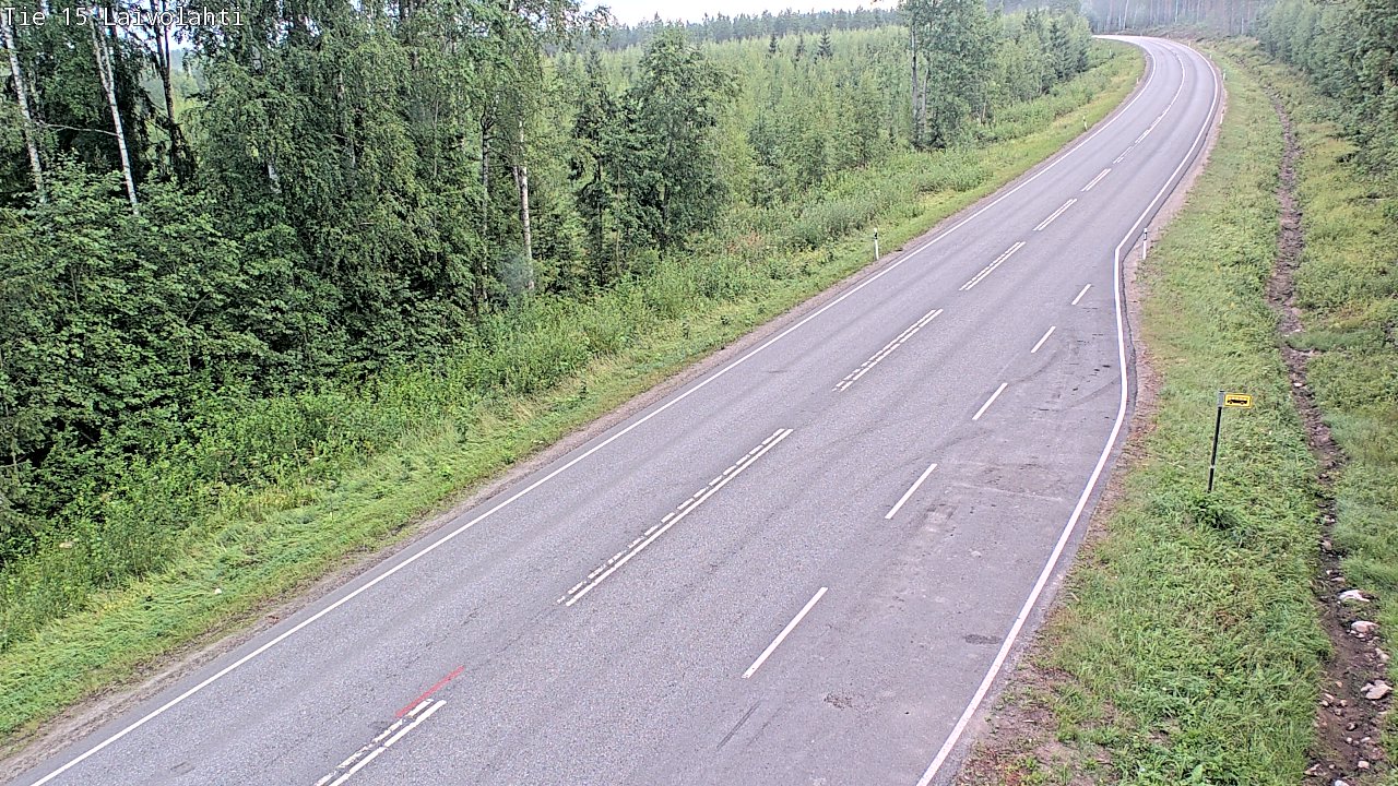 Weather Camera Image Väg 15 Laivolahti, Mäntyharju, Etelä-Savo