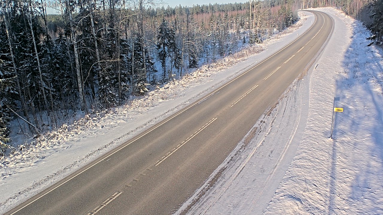 Weather Camera Image Road 15 Laivolahti, Mäntyharju, Etelä-Savo