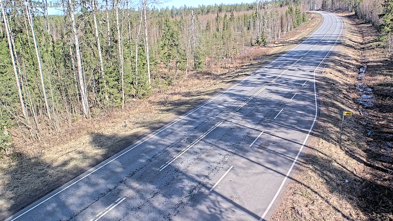 Weather Camera Image Väg 15 Laivolahti, Mäntyharju, Etelä-Savo