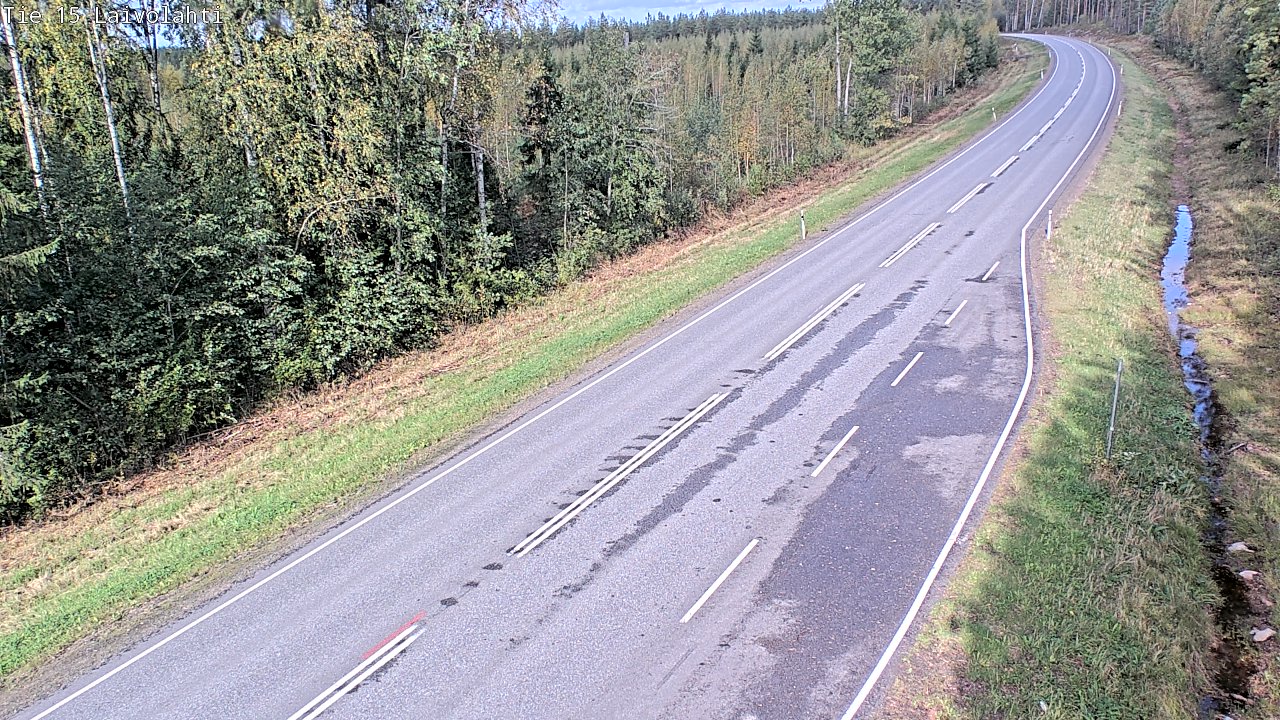 Weather Camera Image Road 15 Laivolahti, Mäntyharju, Etelä-Savo