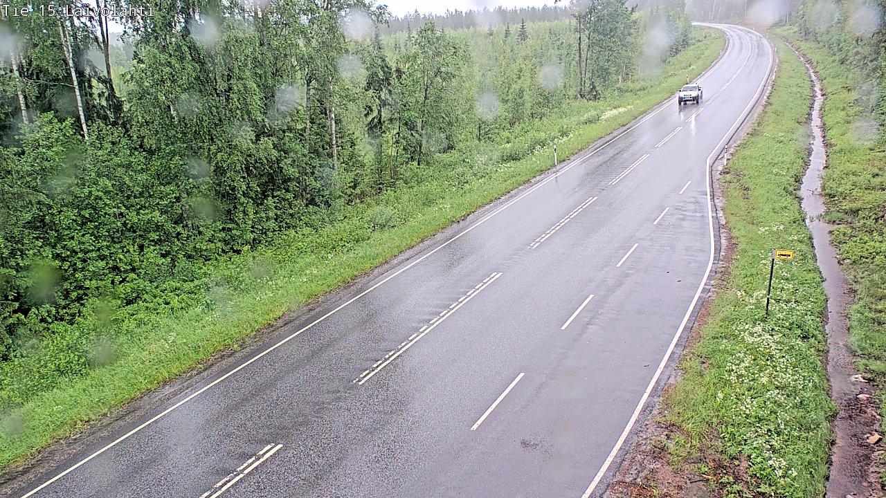 Weather Camera Image Väg 15 Laivolahti, Mäntyharju, Etelä-Savo