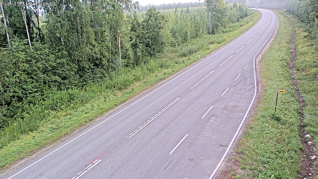 Weather Camera Image Väg 15 Laivolahti, Mäntyharju, Etelä-Savo