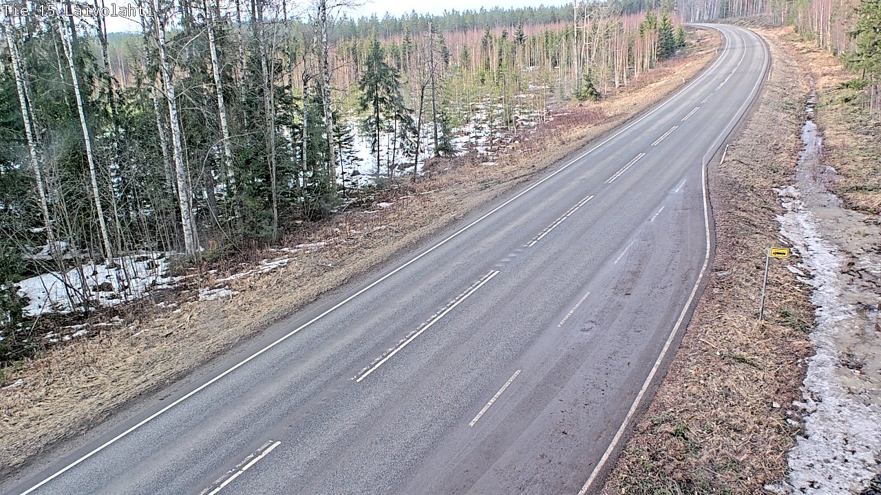 Weather Camera Image Road 15 Laivolahti, Mäntyharju, Etelä-Savo
