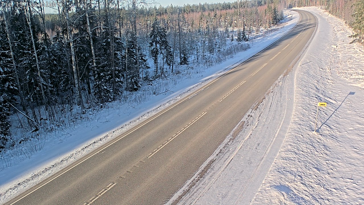 Weather Camera Image Road 15 Laivolahti, Mäntyharju, Etelä-Savo