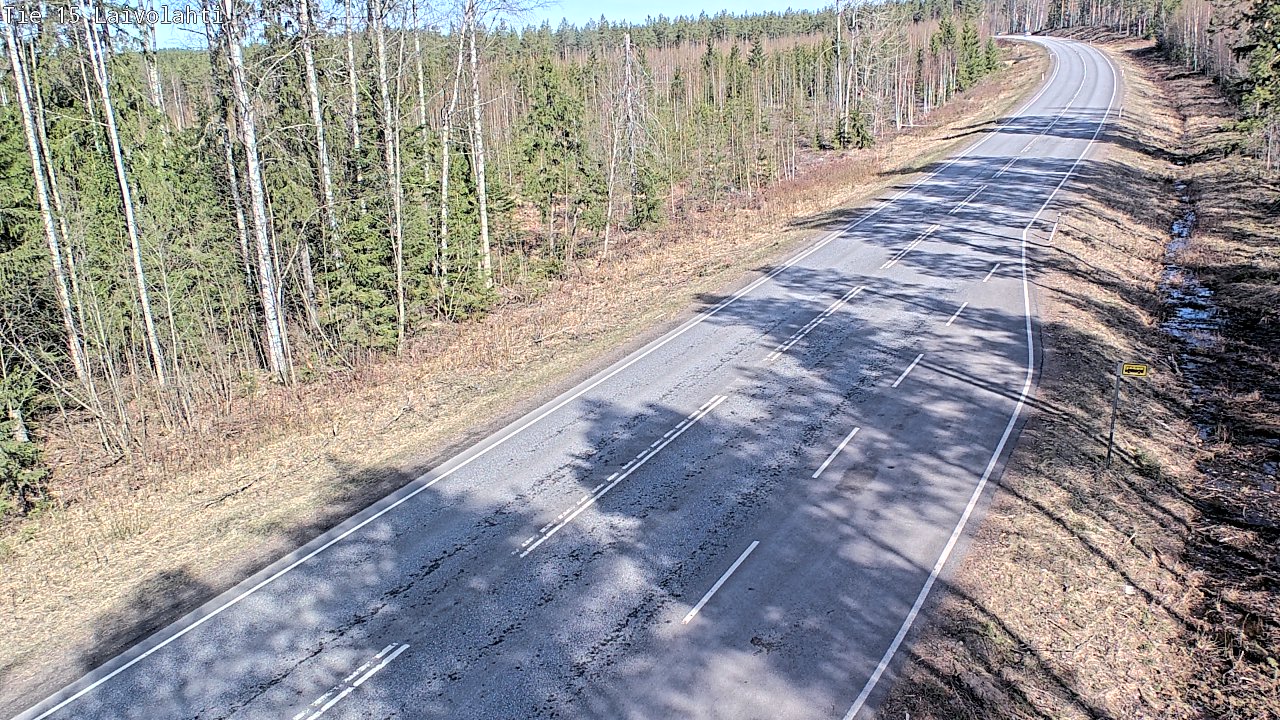 Weather Camera Image Väg 15 Laivolahti, Mäntyharju, Etelä-Savo