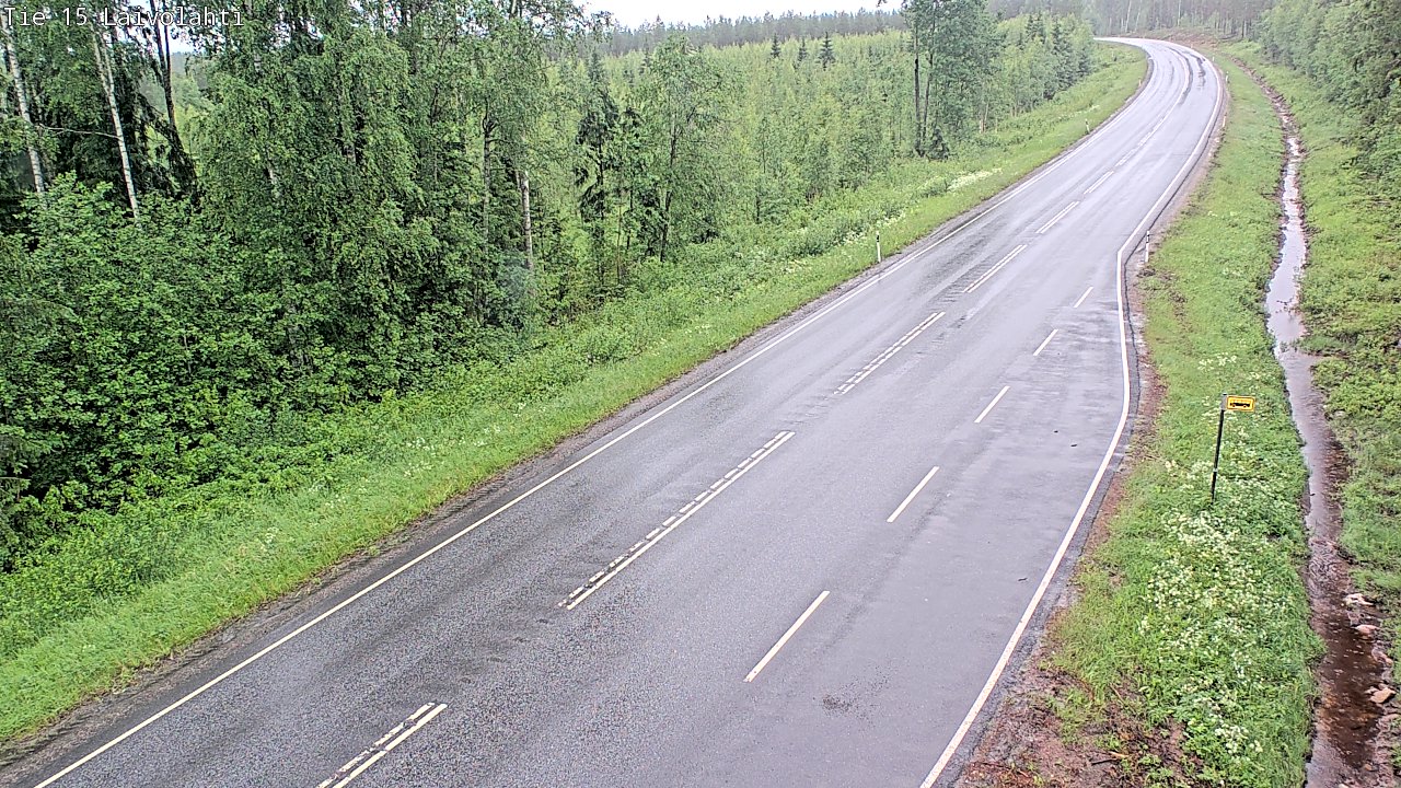 Weather Camera Image Väg 15 Laivolahti, Mäntyharju, Etelä-Savo