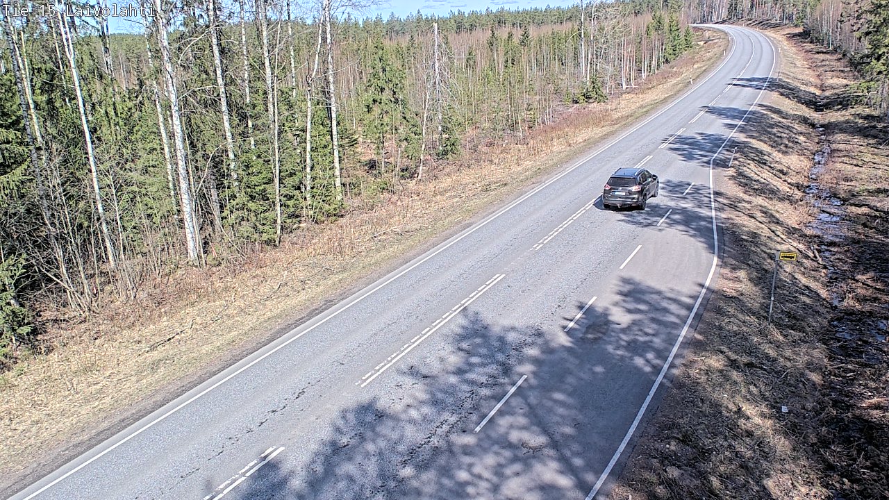 Weather Camera Image Väg 15 Laivolahti, Mäntyharju, Etelä-Savo