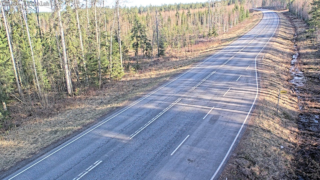 Weather Camera Image Väg 15 Laivolahti, Mäntyharju, Etelä-Savo