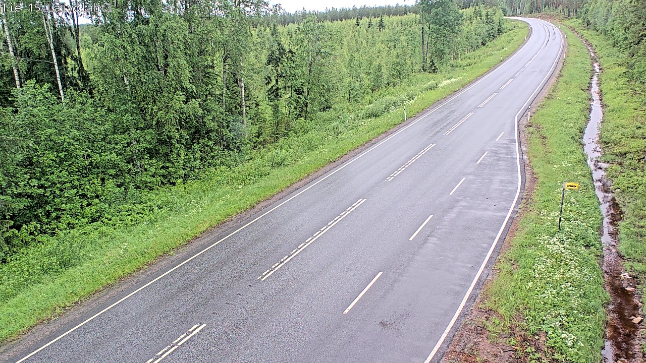 Weather Camera Image Väg 15 Laivolahti, Mäntyharju, Etelä-Savo