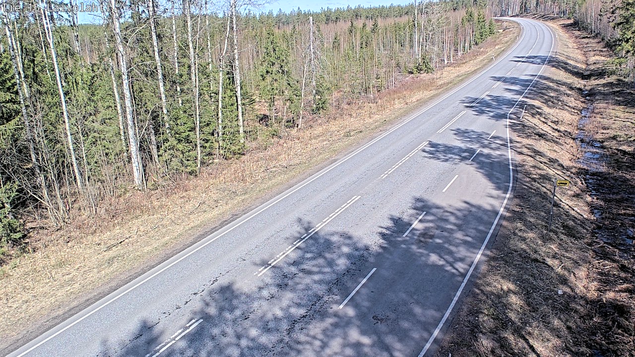 Weather Camera Image Väg 15 Laivolahti, Mäntyharju, Etelä-Savo