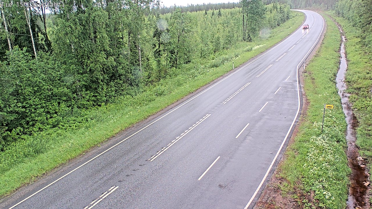 Weather Camera Image Väg 15 Laivolahti, Mäntyharju, Etelä-Savo