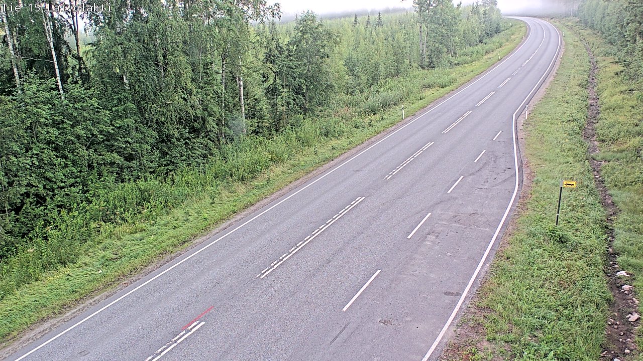 Weather Camera Image Väg 15 Laivolahti, Mäntyharju, Etelä-Savo