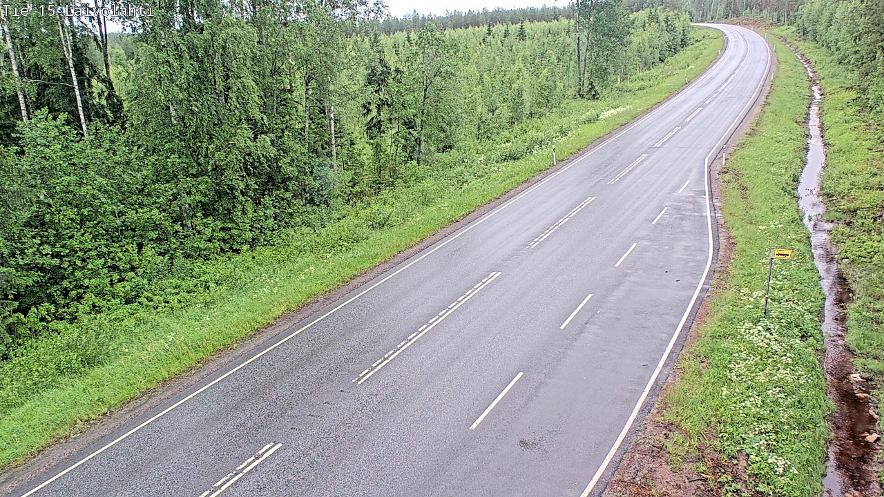 Weather Camera Image Väg 15 Laivolahti, Mäntyharju, Etelä-Savo