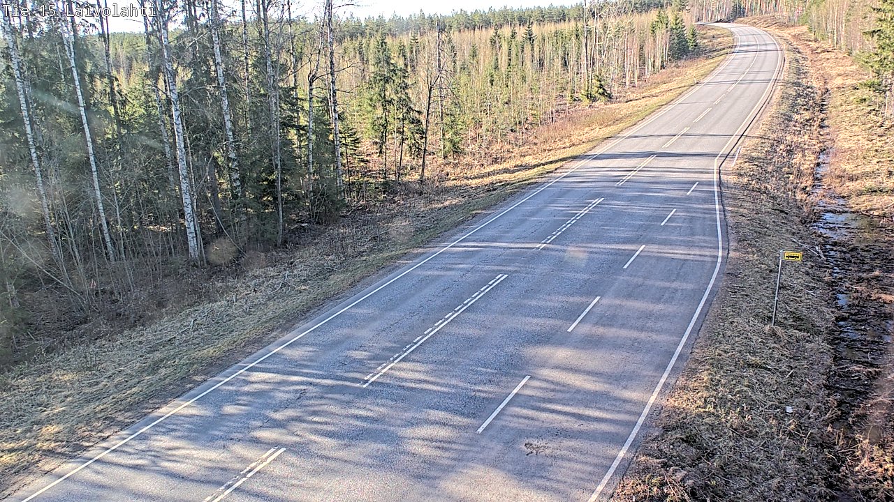 Weather Camera Image Väg 15 Laivolahti, Mäntyharju, Etelä-Savo