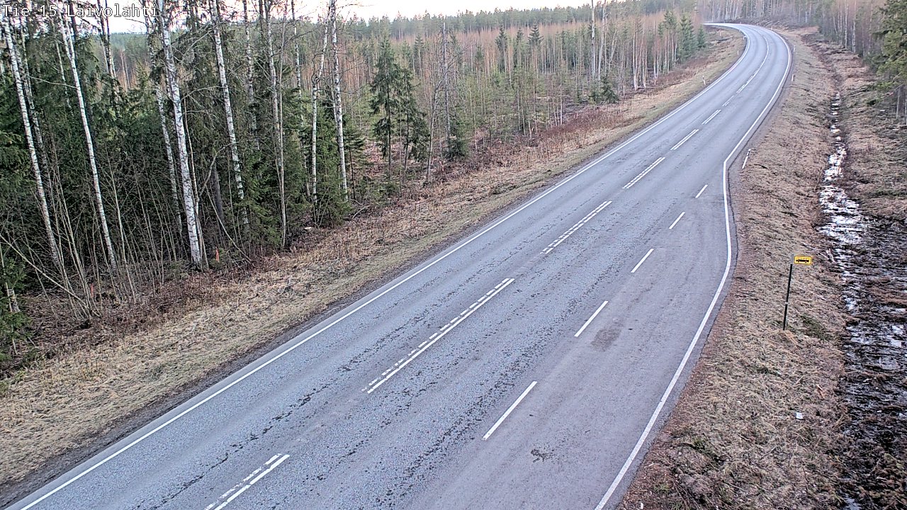 Weather Camera Image Väg 15 Laivolahti, Mäntyharju, Etelä-Savo