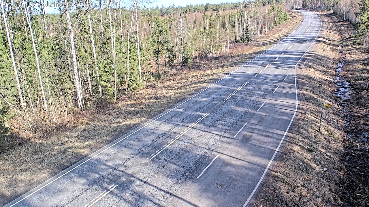 Weather Camera Image Väg 15 Laivolahti, Mäntyharju, Etelä-Savo