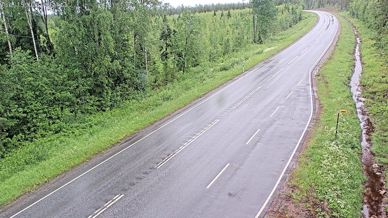 Weather Camera Image Väg 15 Laivolahti, Mäntyharju, Etelä-Savo