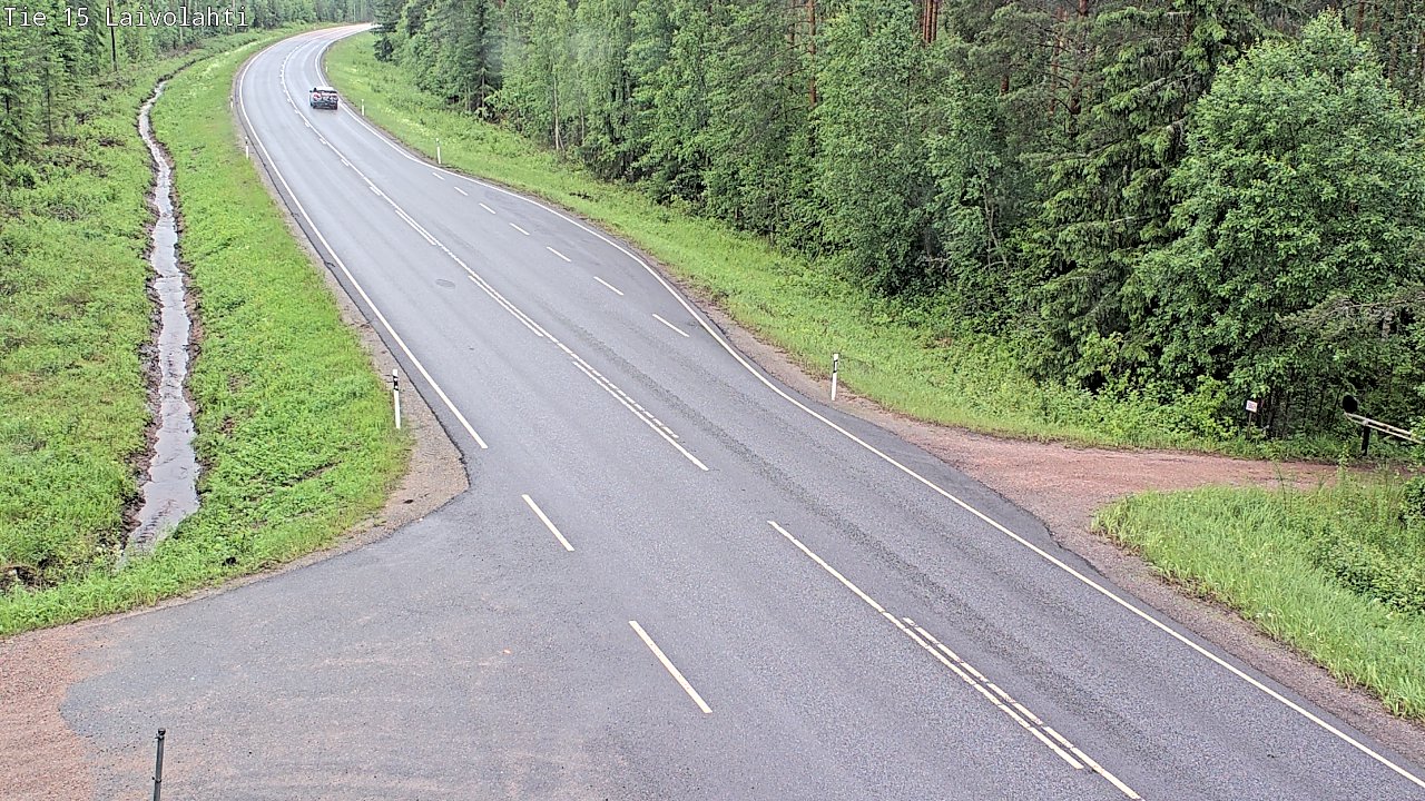 Weather Camera Image Väg 15 Laivolahti, Mäntyharju, Etelä-Savo