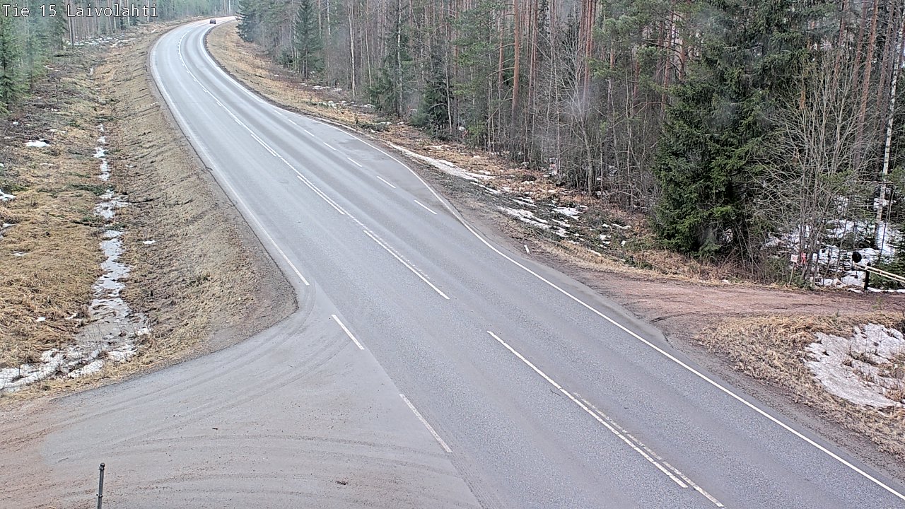 Weather Camera Image Väg 15 Laivolahti, Mäntyharju, Etelä-Savo