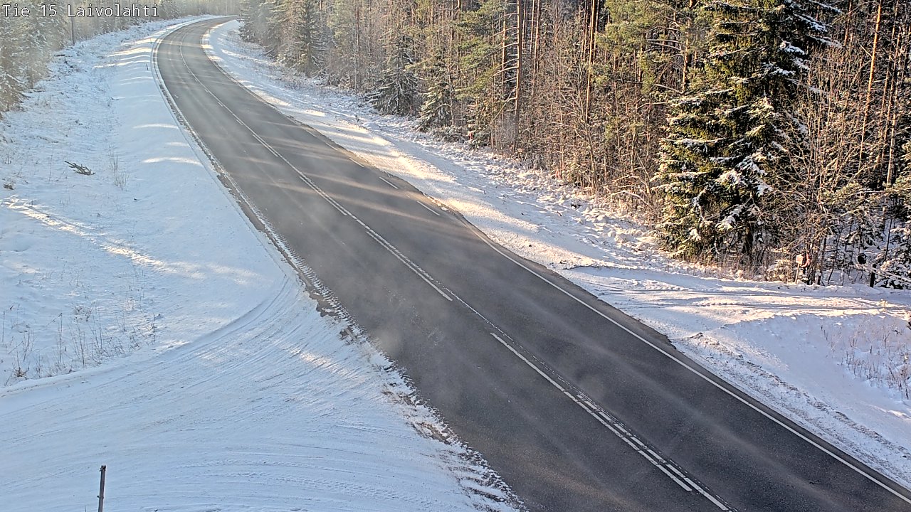 Weather Camera Image Road 15 Laivolahti, Mäntyharju, Etelä-Savo