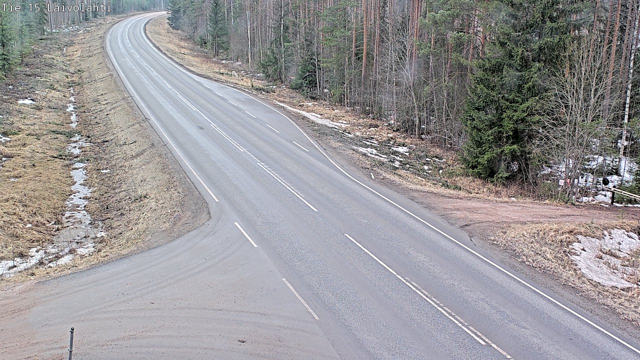 Weather Camera Image Väg 15 Laivolahti, Mäntyharju, Etelä-Savo