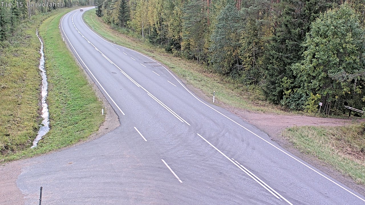 Weather Camera Image Väg 15 Laivolahti, Mäntyharju, Etelä-Savo