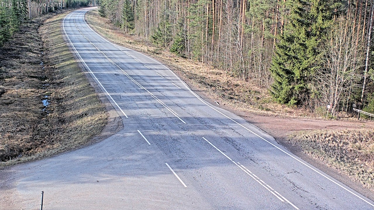 Weather Camera Image Väg 15 Laivolahti, Mäntyharju, Etelä-Savo