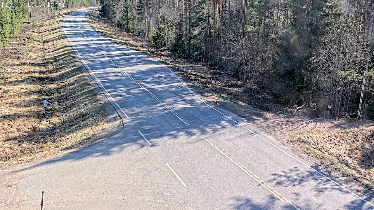 Weather Camera Image Väg 15 Laivolahti, Mäntyharju, Etelä-Savo