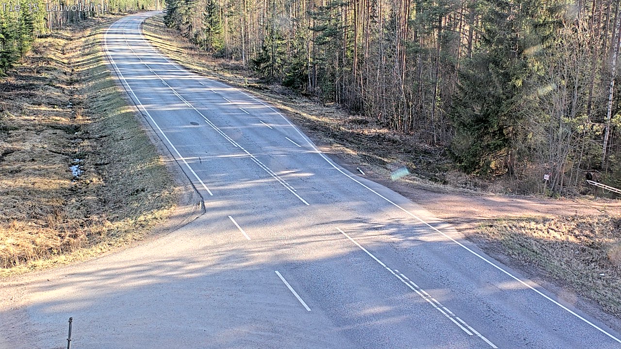 Weather Camera Image Väg 15 Laivolahti, Mäntyharju, Etelä-Savo